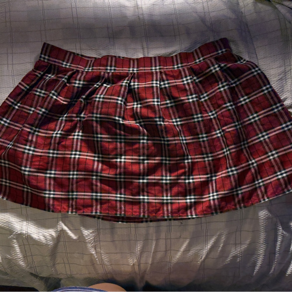 Plaid Red Women's Skirt